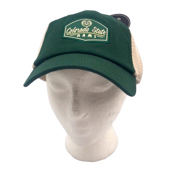 Captivating🧢Headgear Colorado State Rams Patch Snapback Trucker Cap - Picture 4 of 9